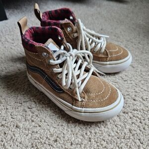 Vans Tan Kids High-Top Sneakers